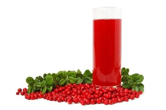 sok od brusnice za prostatitis